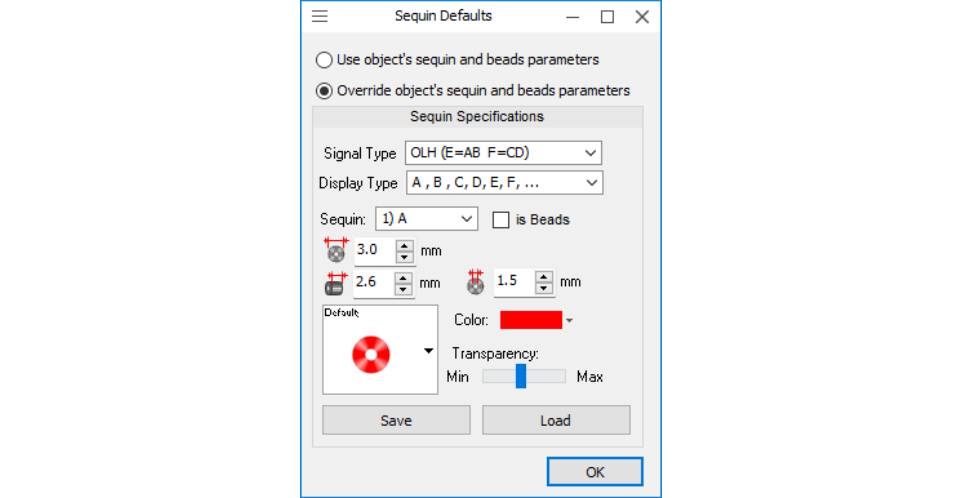 Diversified bead attribute setting function